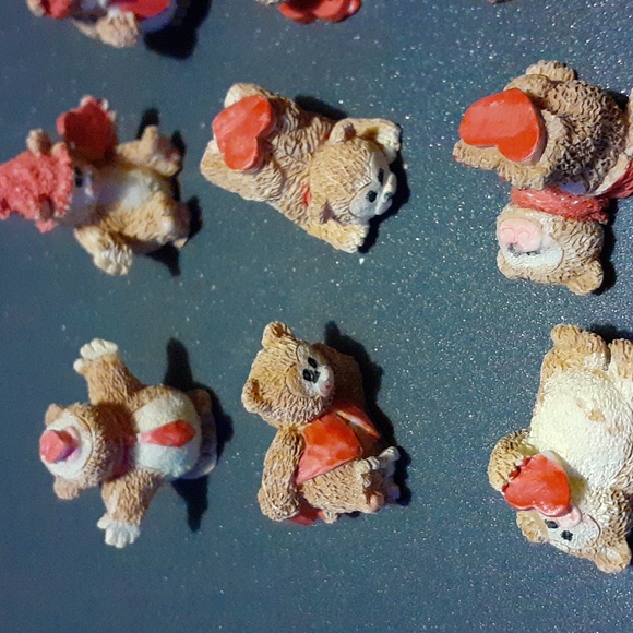 Set of 12 Valentine miniature tiny bears - Picture 4 of 5